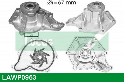 LUCAS ENGINE DRIVE lawp0953 -  Водяной насос